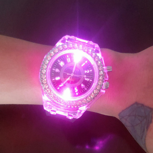 Light Blue - Reloj Deportivo Unisex De Cuarzo Transparente P