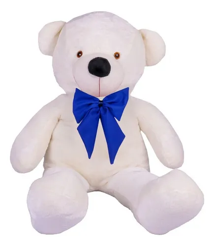 Blue and cheap white teddy bear