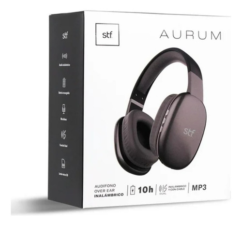 Audífono Inalámbrico Stf Aurum On Ear Negro