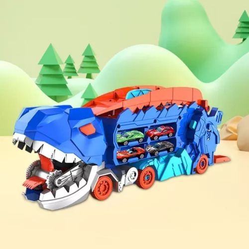 . Nuevo Camión Devorador De Dinosaurios, 4 Minicoches