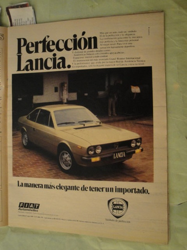 Publicidad Fiat Lancia Año 1980