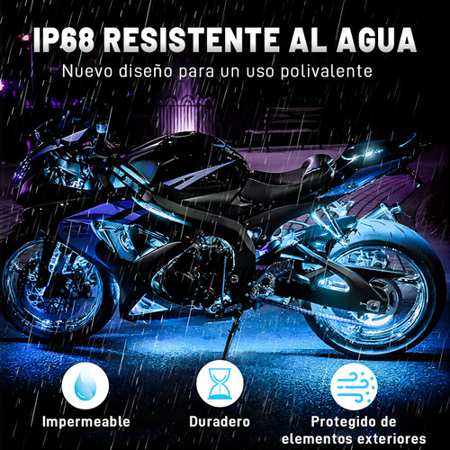 Luces De Ambiente Para Italika Ft200 Chasis De Motocicletas