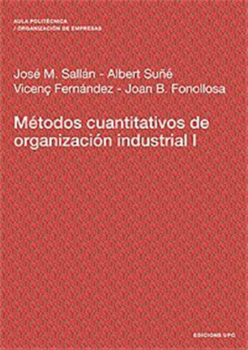 Metodos Cuantitativos De Organizacion Industrial I: 86 -aula