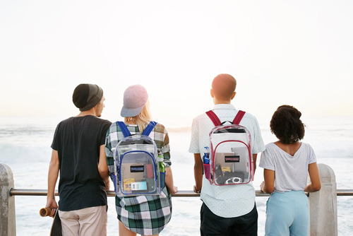 Mochila Transparente Resistente Al Agua Trail Maker, De Pvc