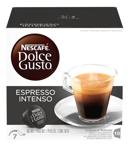 Kit 20 Cápsulas Nescafé Dolce Gusto Espresso Intenso Nestlé