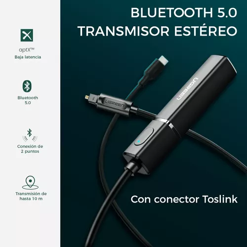 UGREEN Transmisor de Audio Bluetooth por Salida Optica Digital toslink :  : Electrónicos