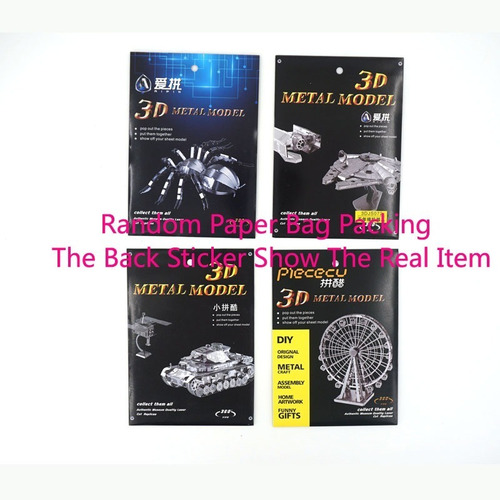Halo - Kit De 4 Rompecabezas 3d Metal Model