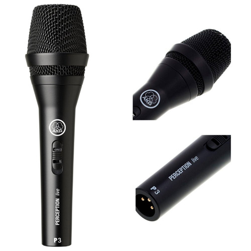 Microfone Dinâmico Akg P3s Perception P3 S Instrumentos Voz