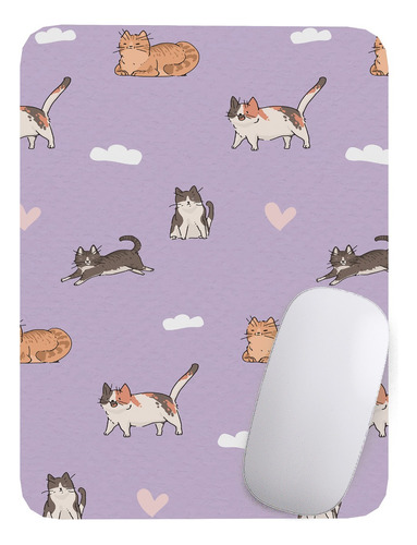 Mouse Pad Gato Gatito Arte De Animales - 17cm X 21cm D22