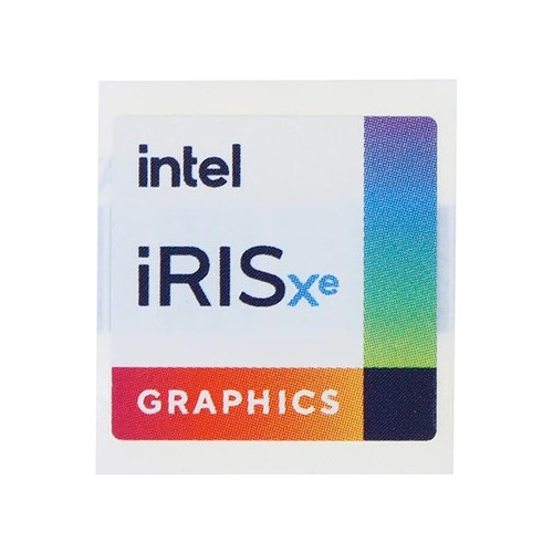 Sticker Etiqueta Adhesiva Original Intel Iris Xe Graphics