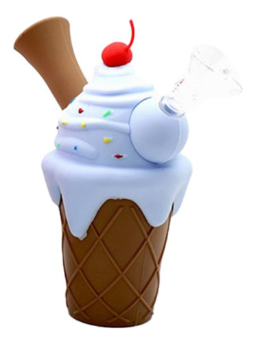 Mini Bong  De Silicona  Helado 13 Cm