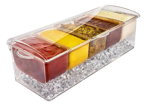 Recipiente De Especias Para Frutas Y Verduras Con Tapa, Ingr