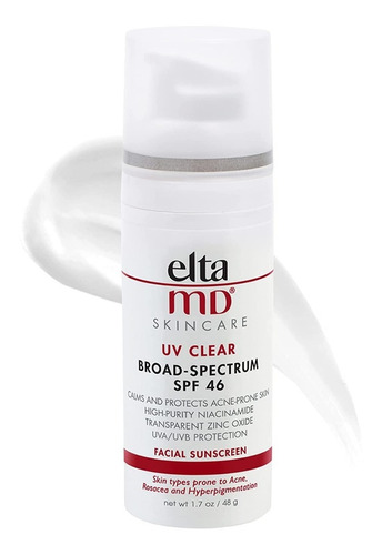 Elta Md Uv Protector Solar Facial Claro Teñido Spf 46 1.7