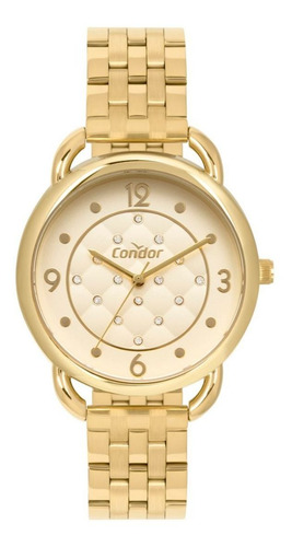 Relógio Condor Feminino Dourado Premium Co2039mue/4d