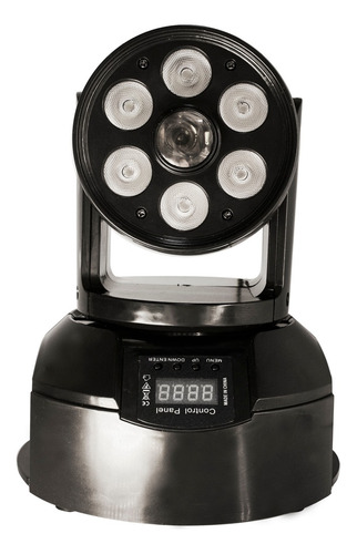 Moving Head Spot 60w Rgbw 7 Leds Dmx Wash 8 Desenhos 8 Cores