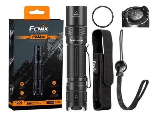 Linterna Tactica Led Fenix Pd32 V2.0 1200 Lumens 395 Metros.