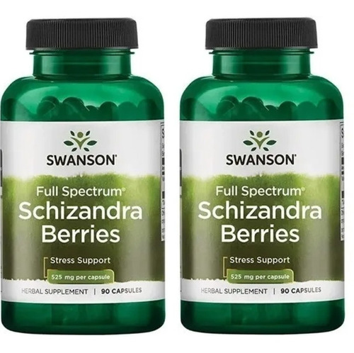 Imagen 1 de 1 de Schizandra Berries Schisandra 525mg 90cp Pack2x Envio Gratis