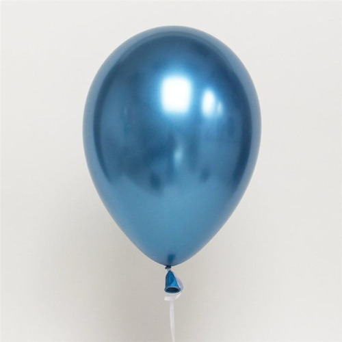 Globo De Latex Metalizados Satinados Pepas Lunares 12 Piezas