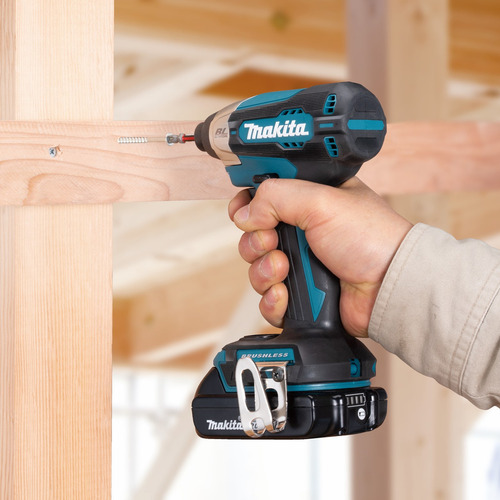 Parafusadeira De Impacto 2 Bateria 18v Dtd157z Makita Bivolt Cor Azul-turquesa