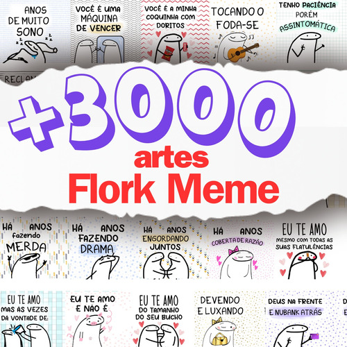 Mega Pack 3000 Artes De Sublimação Para Canecas - Flork Meme