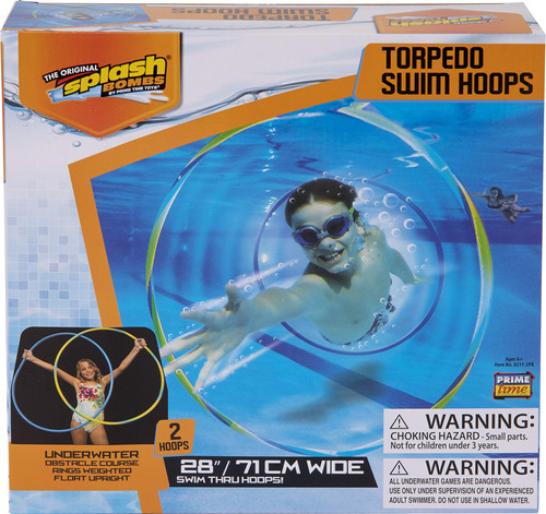 Prime Time Toys Diving Masters Torpedo - Juego De 2 Aros De