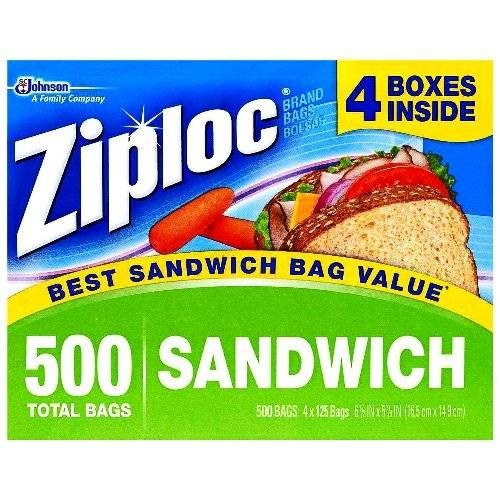 Ziploc Abre Fácil Aquí Sandwich Bolsas 125 Conteo (paquete D