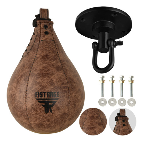 Fistrage - Bolsa De Boxeo De Cuero Para Artes Marciales Marc