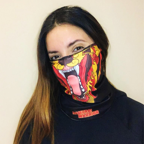 Cuello Mascara Pañuelo Termico Lycra Frio Samurai Warrior