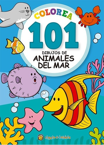  Colorea 101 Dibujos Animales Del Mar Libro Para Niños 2627