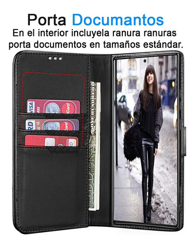 Imagen 5 de 5 de Carcasa Flip Cover Agenda Para Samsung Galaxy S23 Ultra 5g
