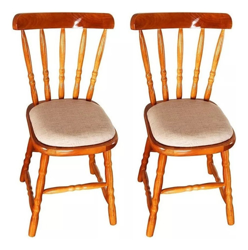 Cadeiras Colonial De Madeira Linha Hammerserv Decoor