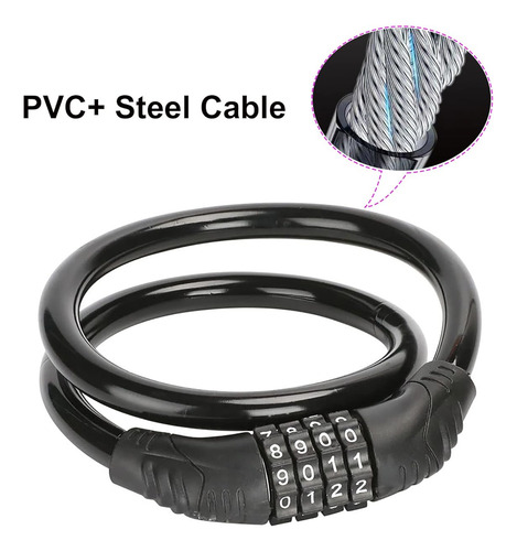 Candado Para Bicicleta 2 Pack Resistente De 4 Digitos