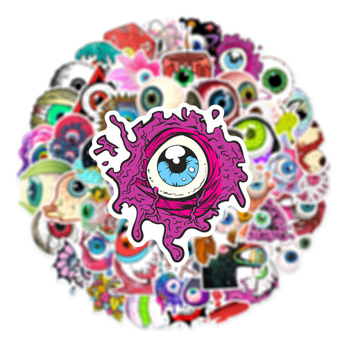 Adesivos De Grafite De Desenho Animado Eye Of Terror Go