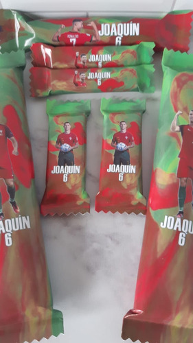 Candy Bar Ronaldo Golosinas Personalizadas Para 10 Niños