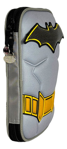 Kit Mochila Batman Lonch Lap Original Primaria Ruedas Negro Negro