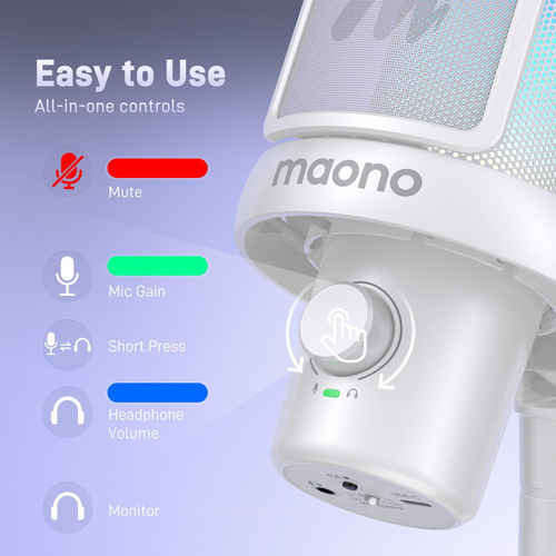 Micrófono De Juego Inalámbrico, Micrófono De Condensador Usb