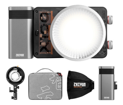 Painel Iluminador Led Pocket Zhiyun Molus X100 Cob Kit Pro