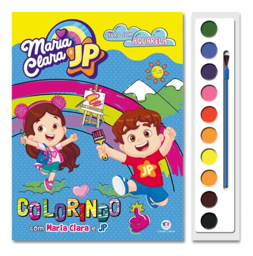 Livro Infantil Para Colorir+pincel Maria Clara E Jp-cultural