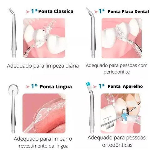 Irrigador Oral Waterpik Jato D'água Higiene Bucal Sem Fio