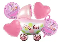 Comprar Kit Decoración Globo Bebé Baby Shower Carriola Niña Girl