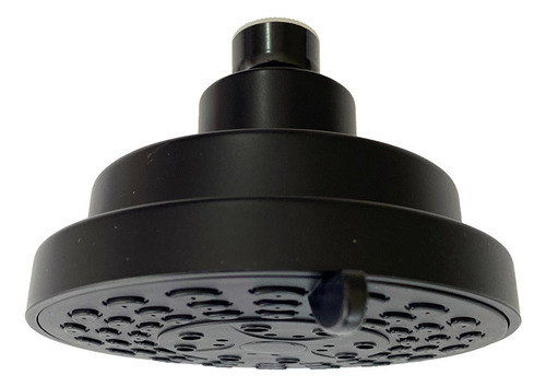 Regadera Ducha Redonda Abs 3 Funciones 10cm Brazo Negro