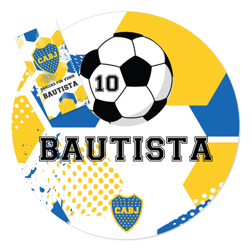 Kit Imprimible Futbol Boca Tukit