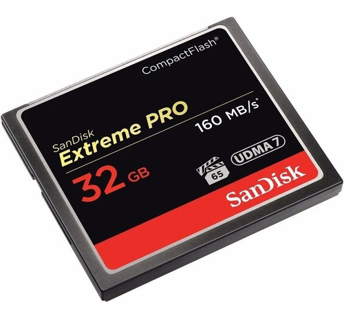 Cartão Mem Compact Flash Cf 32gb Sandisk Extreme Pro 160mb/s