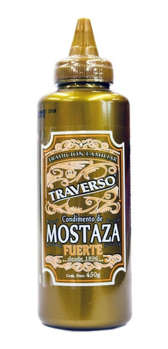 Mostaza Traverso Vintage Fuerte 450 G