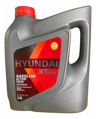 5w30 Full Sintético Gasolina Marca Hyundai De 3.5 Litros