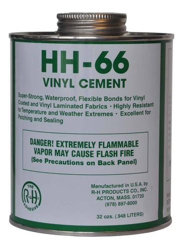 Rh Adhesives Hh-66 Pvc Pvc Cemento Con Cepillo 32 Onzas, C2i