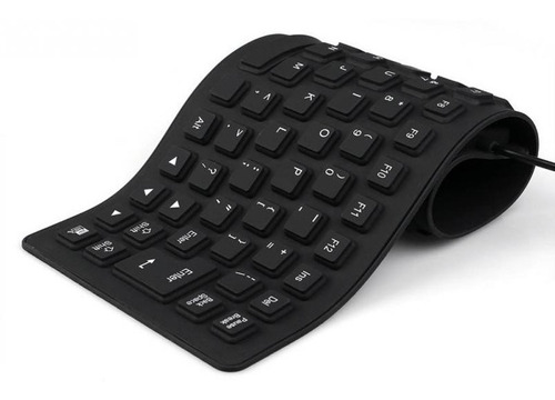 Teclado Flexible En Goma X Usb.