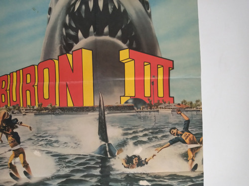 Afiche Cine Tiburon Iii Jaws Richard Matheson Terror (Usado)