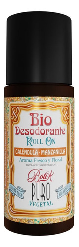 Desodorante Roll On Boti-k Puro Caléndula Manzanilla 50ml Calendula Manzanilla