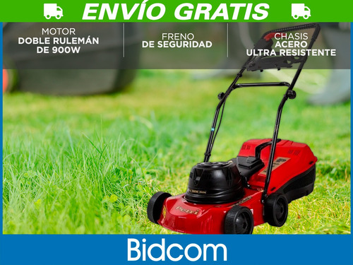 Imagen 3 de 9 de Maquina Cortar Pasto Eléctrica 900w 1/2hp Bolsa 32lts Petri